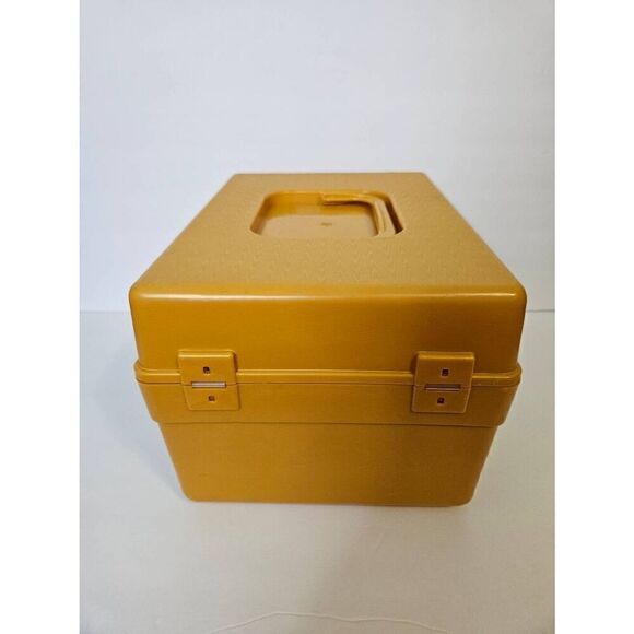 Wilson Wil- hold vintage golden yellow pattern box. - Picture 4 of 7